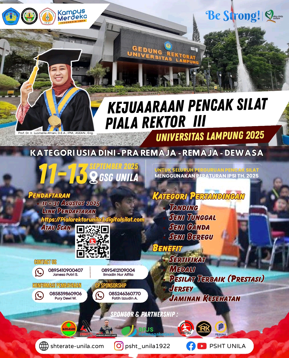 KEJUARAAN PENCAK SILAT PIALA REKTOR III UNIVERSITAS LAMPUNG 2025